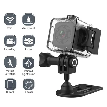 SQ29 WiFi инфракрасная камера ночного видения HD 30m профессиональная беспроводная водонепроницаемая смарт-камера видеонаблюдения с возможностью поворота на 360 °