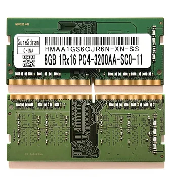 SureSdram DDR4 Оперативная память 8 гб 3200 МГц Память ноутбука sodimm DDR4 8 ГБ 1RX16 PC4-3200AA-SC0-11/12 HMAA1GS6CJR6N