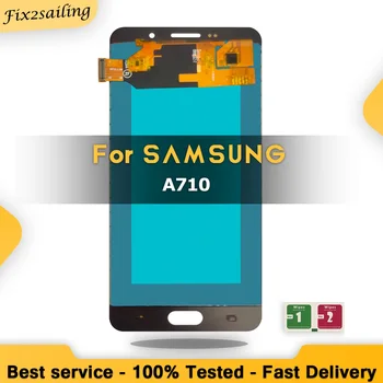 Tetsed CopyOLED ЖК-дисплей Для Samsung Galaxy A7 2016 A710 A7100 A710F A710M ЖК-дисплей С Сенсорным Экраном Дигитайзер В Сборе Замена