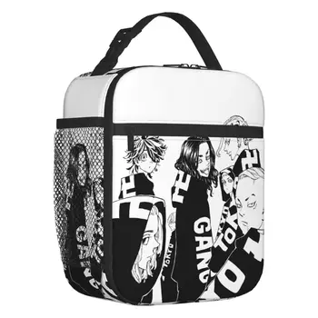 Tokyo Revengers Toman Gang, изолированные сумки для ланча, аниме Manji Gangster, термоохладитель, коробка для Бенто, школьники