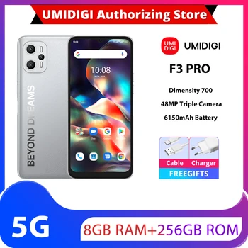 UMIDIGI F3 PRO 8 ГБ 256 ГБ Телефон Android 5G Смартфон 6,6 
