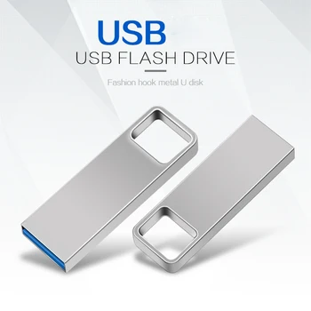 USB Флэш-накопитель 2.0 Pendrive100GB 32GB 64GB 128GB Металлический Флешечный Диск 2.0 Pen Drive USB Флэш-Накопитель с бесплатным пользовательским логотипом