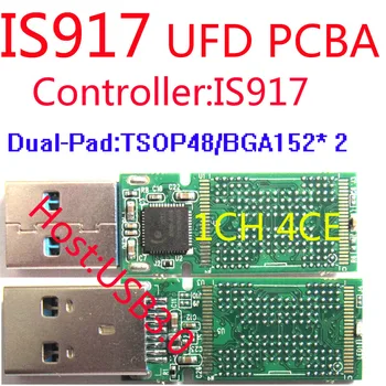 USB ФЛЭШ-НАКОПИТЕЛЬ PCBA, Двухсторонние панели TSOP48 + BGA152, контроллер IS917, USB3.0 PCBA, НАБОРЫ UFD 