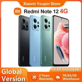 Xiaomi Redmi Note 12 4G Глобальная Версия Смартфона NFC Snapdragon 685 Восьмиядерный 6,67 