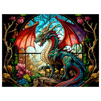 YI BRIGHT 5D Diy Алмазная живопись Мультфильм дракон Мозаика животное Вышивка Крестом Набор для вышивания украшение дома подарок
