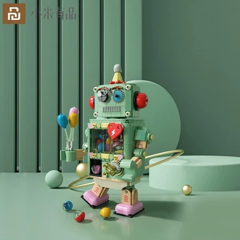 Youpin JAKI Строительные блоки, робот-головоломка для скручивания яиц, игрушка-головоломка для мальчиков, подарок на День рождения, модель Украшения Пластик