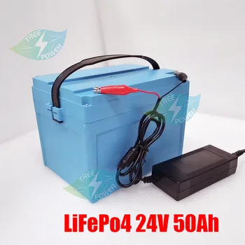 Аккумулятор ИБП 24V 50AH 60Ah LFP Lifepo4 /ИБП 220v выход солнечной энергии портативный источник питания высокой емкости 1kwh + зарядное устройство 29,2 v 5A