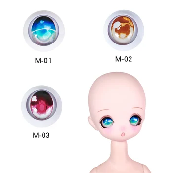 Аксессуары для глазных яблок 1/4 BJD 17 мм, подходящие для вашей аниме-куклы 45 см