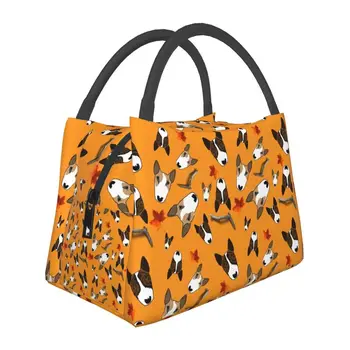 Английский бультерьер для любителей домашних животных Термоизолированная сумка для ланча Контейнер для ланча для щенков для хранения еды на пикнике на открытом воздухе