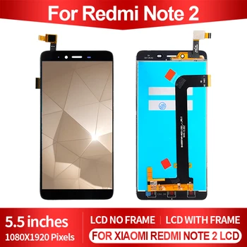 Бесплатная доставка 5,7 дюймов для Xiaomi Redmi Note 2 ЖК-дисплей с сенсорной панелью, дигитайзер для дисплея Redmi Note 2 в сборе с инструментами