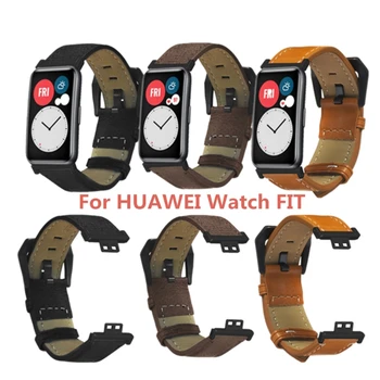 Бесплатная доставка Прочный браслет из искусственной кожи в стиле ретро, ремешок для часов, ремешок для наручных часов Huawei Watch, аксессуары для смарт-браслетов