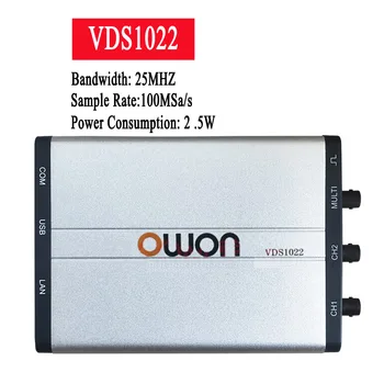 Быстрая поставка виртуального двухканального осциллографа Owon VDS1022 Пропускная способность 100 МС /С Изоляция USB 25 МГц Частота дискретизации 1G