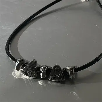 Винтажное Модное Индивидуальное ожерелье с камнем Унисекс в стиле хип-хоп Панк, Длинная цепочка для свитера, ювелирные аксессуары для банкета, подарок