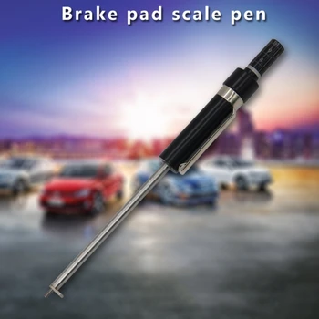 Высокопроизводительная ручка для определения тормозных колодок автомобиля, шкала глубины протектора шин, тестер, универсальный измерительный инструмент для внутреннего и внешнего использования