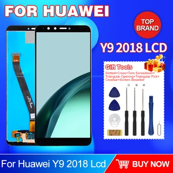 Горячая распродажа 5,93-дюймовый ЖК-дисплей Enjoy 8 Plus для Huawei Y9 2018 с сенсорной панелью и цифровым преобразователем экрана в сборе Бесплатная доставка
