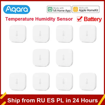 Датчик температуры Aqara ZigBee Temperatur Humidity Sensor Дистанционное Управление Умный Дом Работа С приложением Xiaomi Home app Mijia Hub Homekit