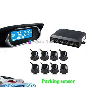 Датчики парковки 8 Комплект радаров заднего вида заднего вида + Аксессуары для системной электроники + ЖК-дисплей для Toyota