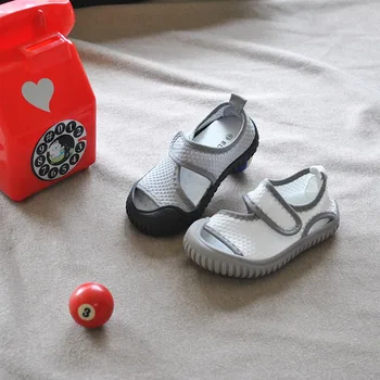 Детская обувь; детские сандалии; новые повседневные детские сандалии из полой сетки; детская обувь из сетки; сандалии для маленьких мальчиков YNN