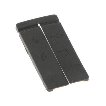 Длительный срок службы USB HDMI AV Видеовыход микрофон Замена резиновой крышки двери Запасная часть для камеры Canon 50D Black