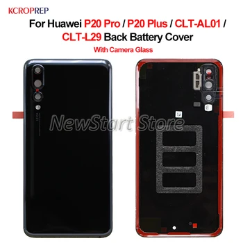 Для Huawei P20 Pro P20 Plus Задняя Стеклянная крышка Батарейного отсека Корпус корпуса задней двери Для Huawei P20Pro CLT-AL01 CLT-L29 Корпус крышки