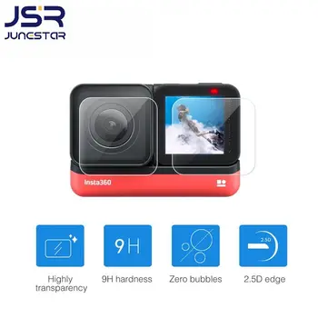 Для Insta360 One R Аксессуары Для Камеры 4K Защитная Пленка Для экрана Из Закаленного Стекла Ultra Clear LCD HD + Защита объектива 2 шт. В комплекте