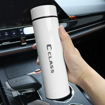 Для Mercedes Benz C CLASS Цифровой термос, интеллектуальный дисплей температуры, бутылка для воды, Вакуумный термос для сохранения тепла