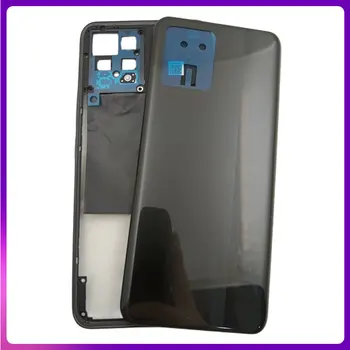 Для Oppo Realme 8 4G RMX3085 Средняя рамка корпуса Безель + крышка батарейного отсека Корпус задней двери Запасные части