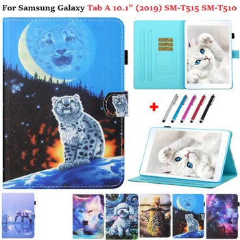 Для Samsung Galaxy Tab A 10.1 T510 2019 Чехол Puppy Horse Магнитный Защитный Чехол для Samsung Tab A 2019 T515 SM-T515 10 1 чехол