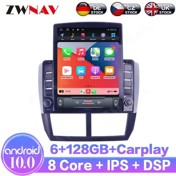 Для Subaru Forester 2008-2013 Android10 6 + 128 ГБ IPS Приемник с Сенсорным Экраном Автомобильный Мультимедийный Радиоплеер GPS Навигация DSP Carplay