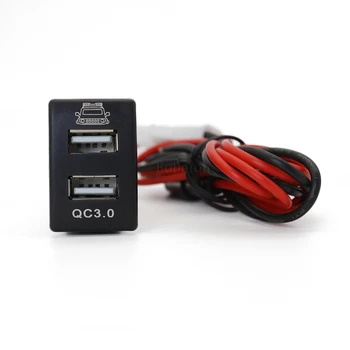 Для переоборудования Suzuki Jimny QC3.0 Двойная быстрая зарядка USB Разъем автомобильного зарядного устройства Двойной USB разъем
