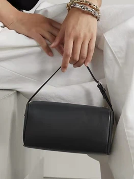 Женская сумка 2022 Новая кожаная сумка, Квадратная сумка-подушка, однотонная повседневная женская маленькая сумка
