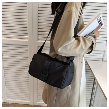 Женские сумки из ткани Оксфорд, сумка через плечо, модная сумка для фитнеса Senior Sense, повседневная однотонная сумка для тостов на одно плечо