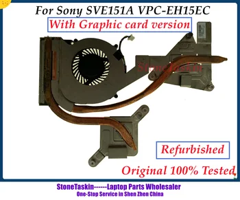 Замена StoneTaskin Восстановленный Вентилятор Охлаждения Процессора Ноутбука Радиатор Для Sony SVE151A VPC-EH15EC Версия Видеокарты MBX-266