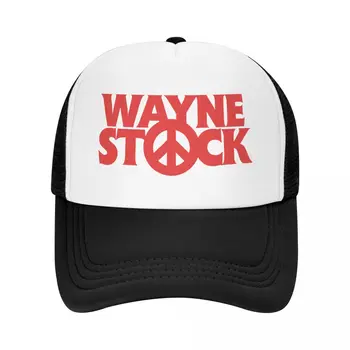 Изготовленная на заказ бейсболка Wayne Stock, женская Мужская Дышащая Шляпа дальнобойщика Wayne's World, Уличная одежда