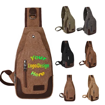 Индивидуальный рюкзак на открытом воздухе, мужская спортивная сумка для ключей, холщовая сумка с изображением логотипа, подарок.