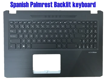 Испанская клавиатура с подставкой для рук и подсветкой для ASUS R570UD R570ZD K570UD K570ZD F570ZD