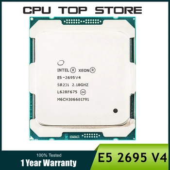 Используемый процессор Intel Xeon E5 2695 V4 E5 2695V4 2,1 ГГц 18 ядер 45M 120W 14nm Серверный процессор LGA 2011-3