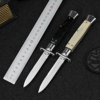 Итальянский карманный походный складной нож с лезвием 8CR13 и ручкой из смолы, охотничьи ножи Balisong, тактические утилиты для выживания, инструменты EDC