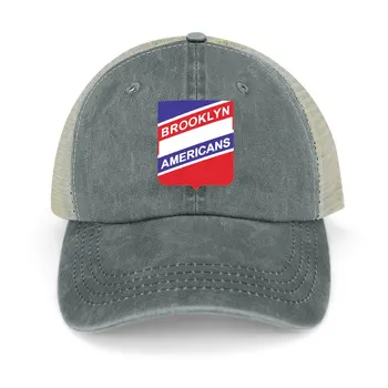 Ковбойская шляпа с винтажным логотипом Brooklyn Americans, шляпа для папы, рождественские шляпы, мужская бейсболка, мужская бейсболка, женская