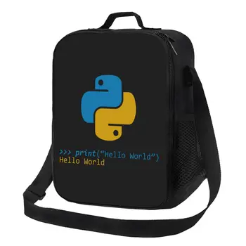 Компьютерный разработчик Python, Термоизолированная Сумка для ланча, Программист, Программист-программист, Портативный Ланч-бокс для бенто для пикника
