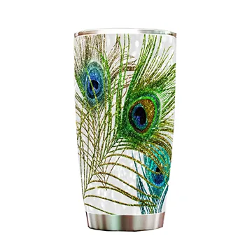 Кофейная кружка Peacock из нержавеющей стали объемом 20 унций - подарок для домовладельца