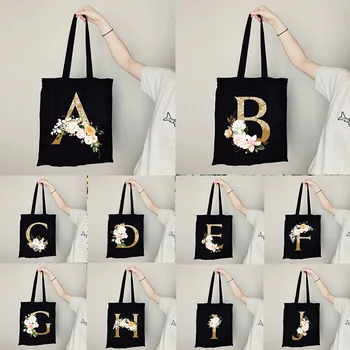 Кружевная сумка серии Letter, женская сумка для покупок, Складная Многоразовая Тканевая сумка для покупок в стиле Харадзюку, Студенческая холщовая сумка-тоут