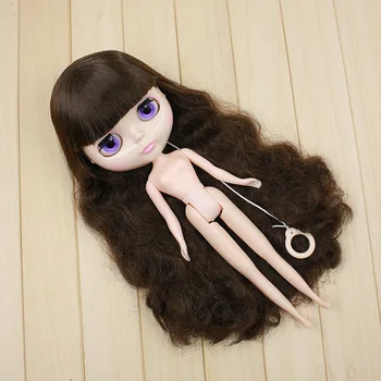 кукла Блит с каштановыми волосами, обнаженная, подходит для поделок с челкой 88999
