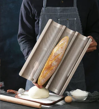 Кухонные принадлежности 2/3/4 Паза Волна Инструмент для выпечки французского хлеба Форма для багета Волна Противень Форма для выпечки французского хлеба Инструменты для выпечки
