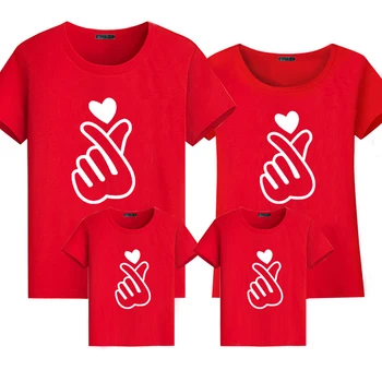 Летняя одинаковая одежда для семьи, повседневные хлопковые семейные футболки, футболки для папы, мамы, дочки и сына