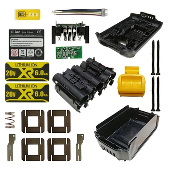 Литий-ионный аккумулятор DCB200 Пластиковый корпус для защиты от зарядки печатной платы для корпуса инструмента Dewalt 18 В 20 В 6,0 Ач