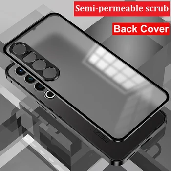 Магнитная металлическая рамка бампера + прозрачная матовая задняя крышка из ПК для Xiaomi Redmi Note 12 Turbo, защитный чехол для объектива камеры, тонкий