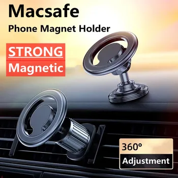 Магнитный Автомобильный Держатель Телефона Крепление На Магните Смартфон Мобильная Подставка Сотовый GPS Поддержка В Автомобиле Для iPhone 14 13 12 11x8 Xiaomi Samsung