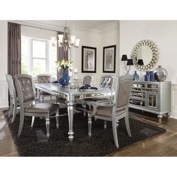 Мебель для столовой, костюм для обеденного стула, изысканный обеденный стол и мягкие стулья, современный легкий обеденный стул в роскошном стиле