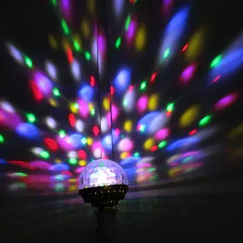 Мини-USB диско-подсветка, активируемая звуком, светодиодная сцена, Волшебный шар, вечеринка, Диско-клуб, ночная лампа, Рождественский декор для домашней комнаты, лампа